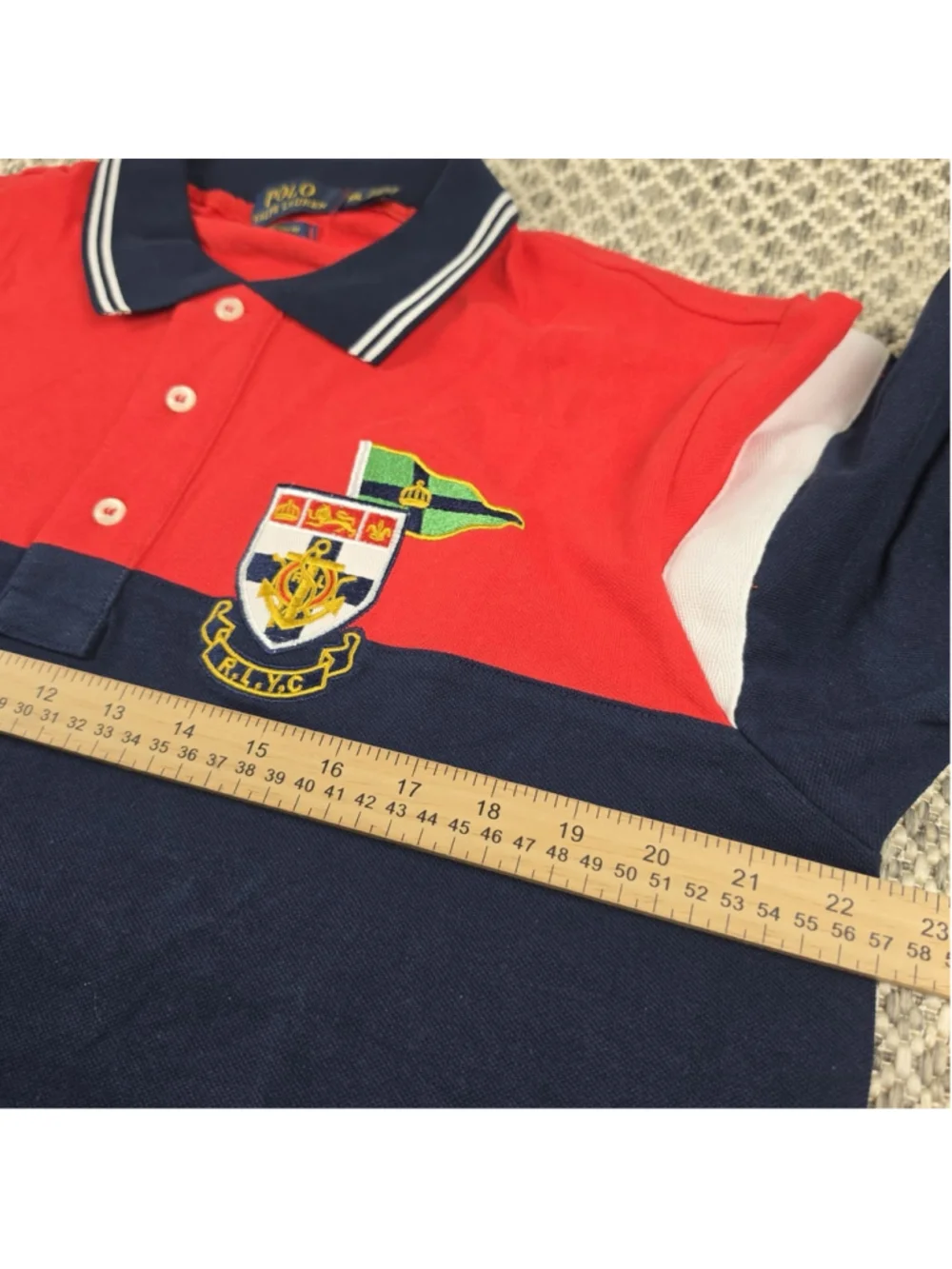 Polo Ralph Lauren New York RLYC Striped Mens Polo Shirt XXL